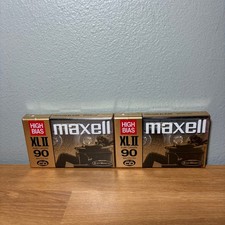 Maxell High Bias XLII 90 Type 2 II Audio Cassette Tape 2 Pack Sealed new Lot VTG