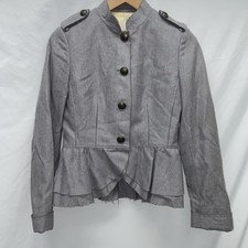 Banana Republic Heritage Big Button Military Style Coat Distressed VTG Size 2