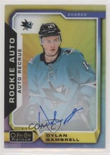 2018-19 O-Pee-Chee Platinum Rainbow Color Wheel Dylan Gambrell #R-DG Auto 3vx