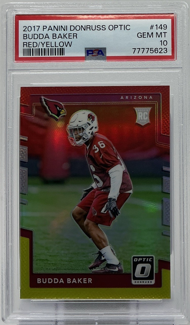 Budda Baker Panini Donruss Optic #149 Red/Yellow