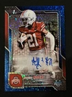 2025 Bowman Chrome University Football Blue Mini-Diamond Refractor Anthony Rogers #BCA-AR