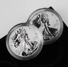 2021 AMERICAN EAGLE 1 oz SILVER REVERSE PROOF TWO COIN SET - 1434b