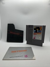 Metroid (Nintendo NES, 1987) 5 Screw Excellent Condition W/ Manual And Cover