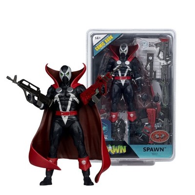 McFarlane Toys Spawn 1977 Black Red Variant 7'' Figure Comic Red Platinum