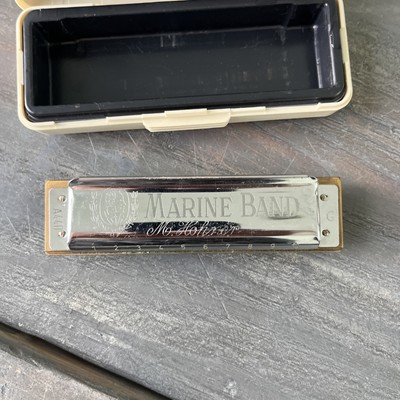 M Hohner Marine Band Harmonica A440 10-Hole G Germany | eBay
