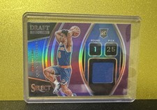 2021-22 Draft Selections Memorabilia Quentin Grimes #DS-QGR Purple /99 (MEM, RC)