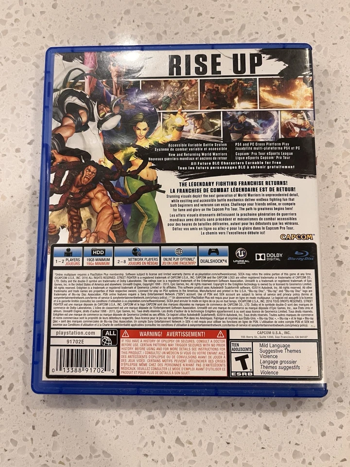 Street Fighter V (Sony PlayStation 4, 2016) - Image 2 of 3