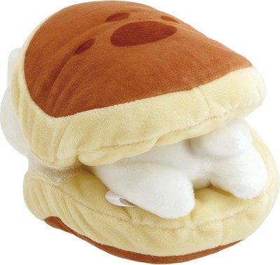San-X Nyan Nyan Nyanko Dorayaki Japanese Pancake Plush 13.5m New