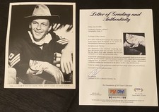 FRANK SINATRA signed 8x10 autograph signature PSA/DNA Full LOA GRADED 9! RARE