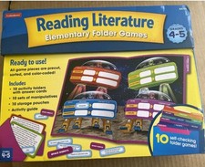 Lakeshore Reading Literature Elementary Folder Games Grades 4-5 AA792 - NIB