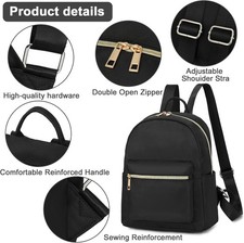Mini Backpack Women Girls Water Resistant Small Backpack Purse Shoulder Bag