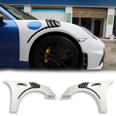 Half Carbon Fiber Side Fender Body Kit For Porsche 981 Boxster Cayman 2013-2016