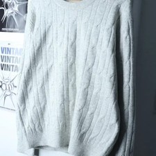 Suare Washable Cable Knit Sweater - Pre-Owned, Size M-L