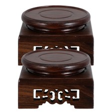  Support en bois sur pied pour vases - Porte-pots de fleurs décoratif - Vitrine