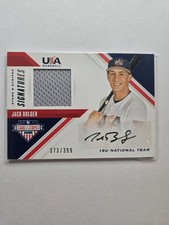 2020 USA Baseball Stars & Stripes Jack Bulger Patch Auto SP /399 AA66