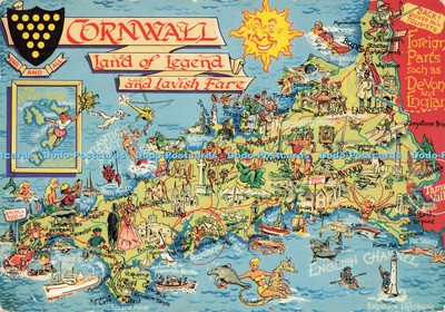 D250052 Cornwall Land der Legende und üppigen Tarif Lilywhite Postkarten Colin Richar