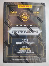 Factory Sealed Blaster Box 2025 Panini Prizm Club World Cup Soccer Cards