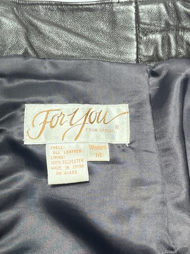 For You By Spiegel Brauner Lederrock Vintage Midi - Bild 4 von 6