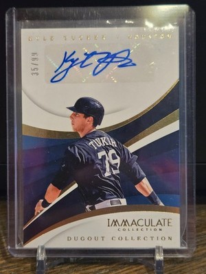2018 Panini Immaculate Dugout Collection Ink 35/99 Kyle Tucker #DC-KT Auto