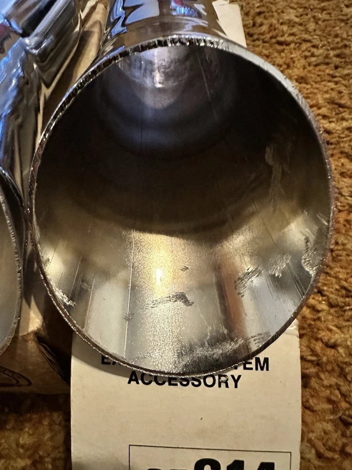 Oldsmobile 442 1968-72 puntas de escape de acero inoxidable 2 piezas *LEER DESCRIPCIÓN* Foto 2 de 4