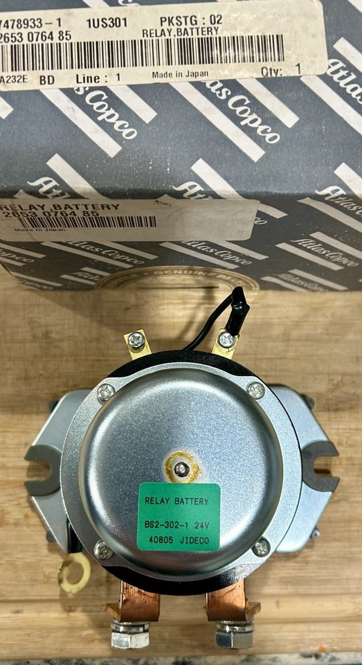 Relé de batería nuevo OEM ATLAS COPCO 2653 0764 85 / 2653076485 Foto 4 de 4