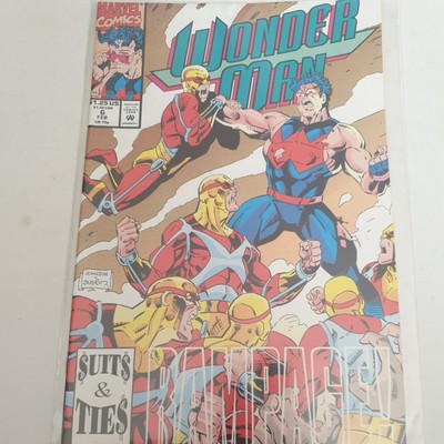 Wonder Man #6 Marvel Comics 1991 Rare 1st print  Nm With Free P&P   of Avengers