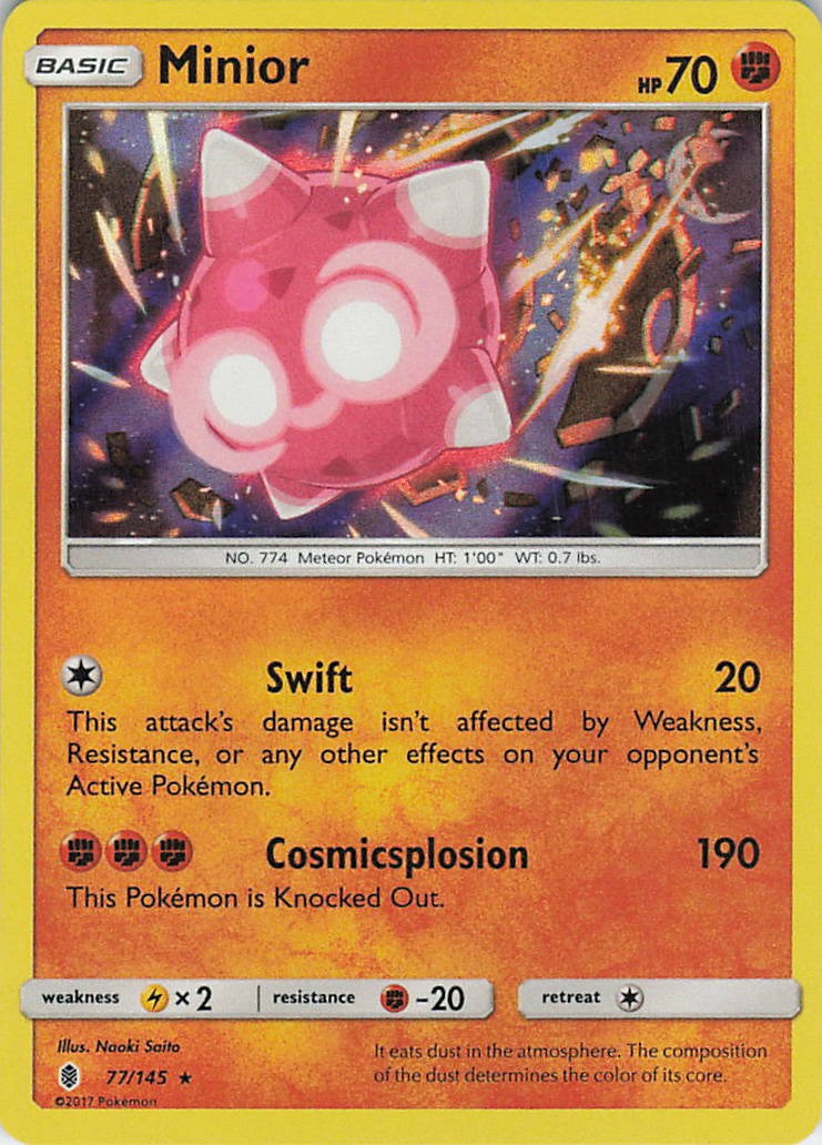 Minior Holo Rare SM - Guardians Rising 77/145 LP Holo
