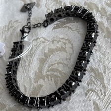 Bracciale Park Lane Impression Mini Nero Zirconi Tono Ematite Firmato Nuovo con etichette Bellissimo!