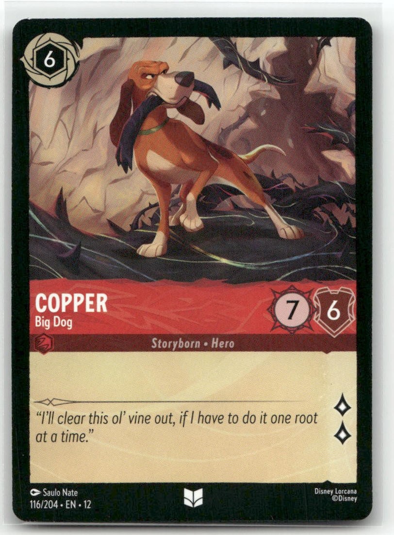 Copper - Big Dog Uncommon Wilds Unknown 116/204 Disney Lorcana