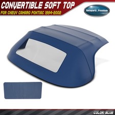 Blue Convertible Soft Top W Plastic Window For Geo Metro Suzuki Pontiac 90-93