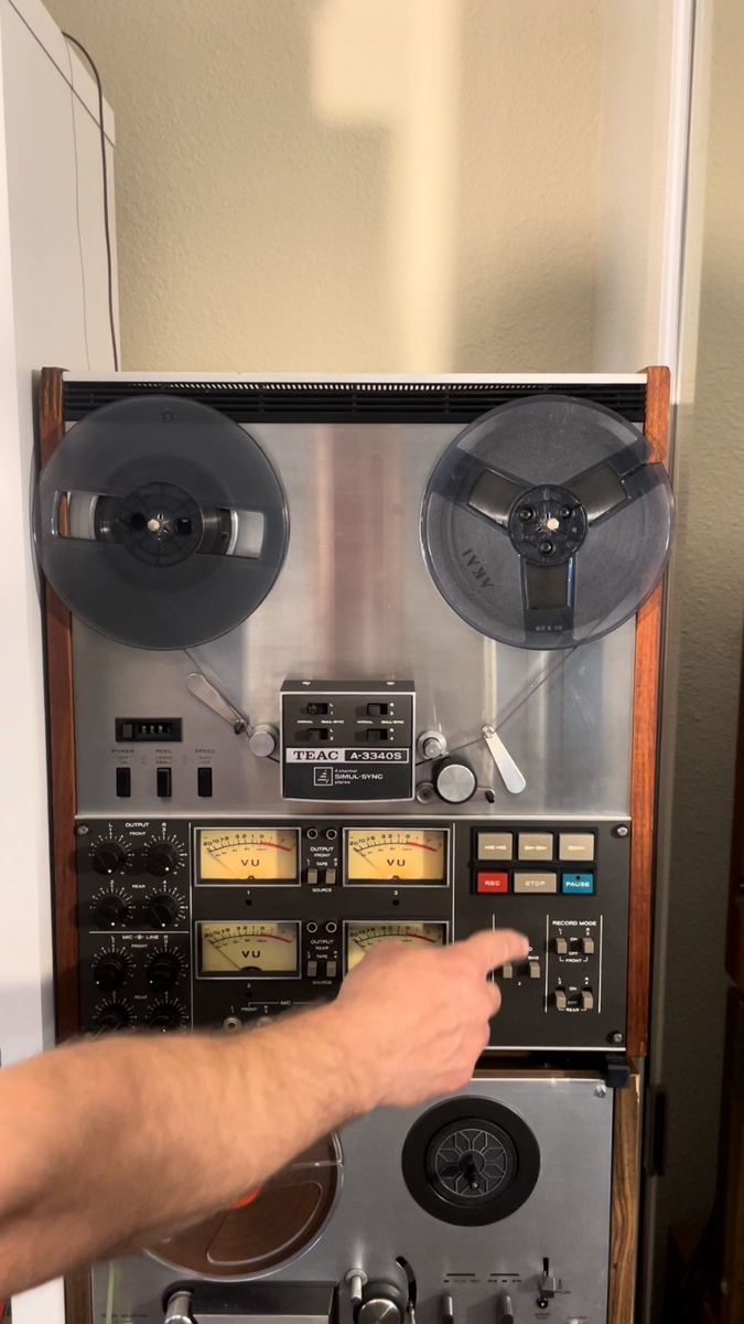 Teac A3340-S 4-Channel 4 Track Simul-Sync Quad Reel to Reel Player