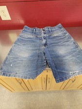 Vtg  Girbaud Jean Shorts  Mens 31  Blue Baggy Denim  Distressed