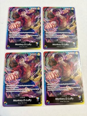4x Monkey.D.Luffy Leader | 2nd Anniversary Tournament | One Piece #P NM
