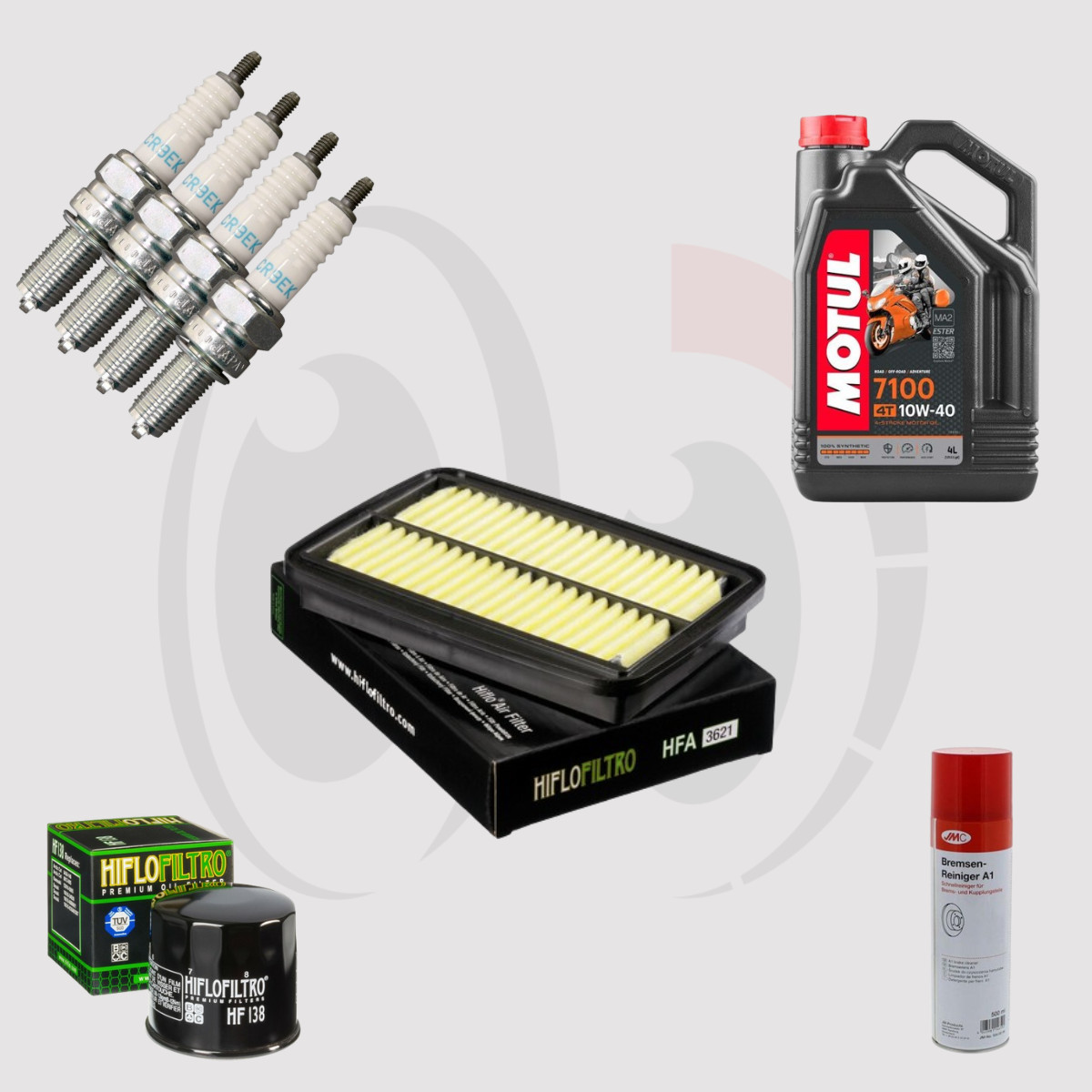 Kit Entretien Premium Suzuki GSF 600 Bandit contre la Surchauffe Moteur Huile Motul 7100