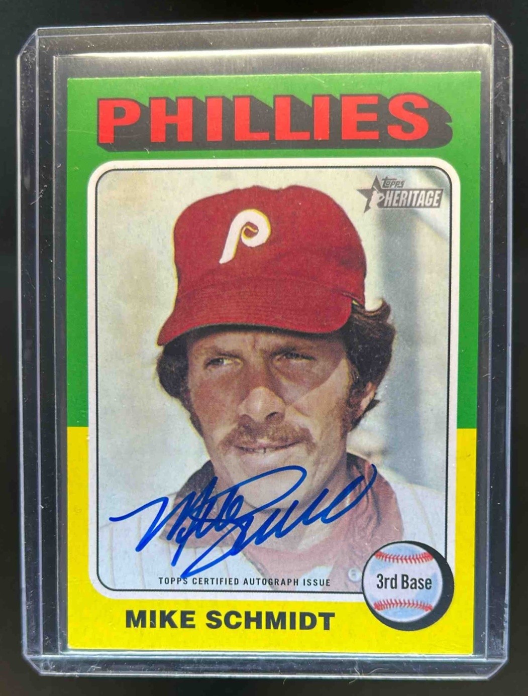 2024 Topps Heritage Mike Schmidt Real One Auto #75RO-MS Phillies