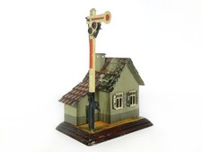Lot 8652 M&auml;rklin 2148 W&auml;rterhaus aus Blech m. Signal +Beleuchtung (urspr. Kerze)