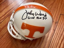 John Ward - Signed / Autographed - Tennessee Vols Mini Helmet - The Voice - SEC