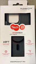 Tech21 Evo Check case iPhone 15 Pro Max MagSafe Impact Protection - Smokey/Black