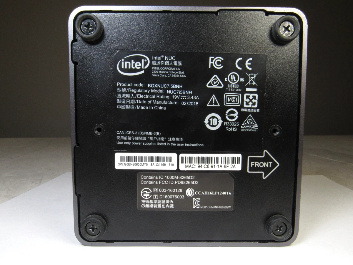 Intel NUC Intel Core i5 7th Gen. 8 GB RAM PC Desktops & All-In-One