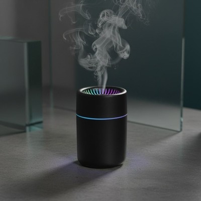 Leiser Betrieb USB Luftbefeuchter kompaktes Design mit sieben Farben Umgebungsli