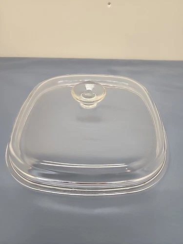 Pyrex A-12-C Vintage Square 10.5" Square Glass Dome Lid Replacement A12C Corning