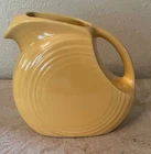 FIESTA WARE Yellow Marigold 5.5” Small Disc Juice Pitcher Fiestaware  EUC