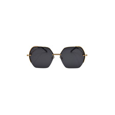 RAREFY Gold Aurum UV400 Sonnenbrille dunkelgraue Gl&auml;ser