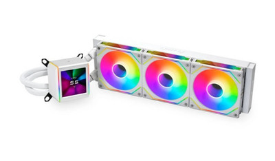 Lian Li Galahad II LCD SL-INF 3x120mm AiO-CPU-Flüssigkeitskühler - Weiß