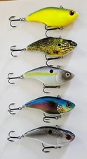 (Set of 5) H2O Xpress LCR Lipless Crankbaits 5/8 oz, 3" 5 Colors In Set New 