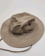 Panama Jack Bucket Hat Mens Medium  Beige Original Boonie Fishing Packable 