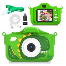 ALLJOY Kids Digital Camera, 20MP Dual Front and Rear Cameras, 1080p HD Video,