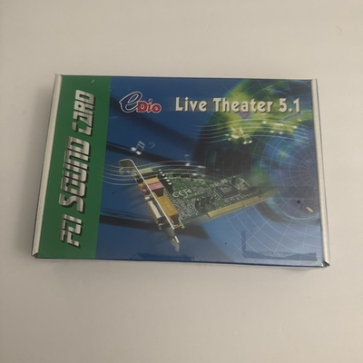 #ad EDio Live Theater 5.1 PCI Sound Card Vintage NEW $21.99