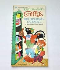 Vintage 1973 Scratch & Sniff Sniffy's Fragrance Calendar Golden Book UNUSED