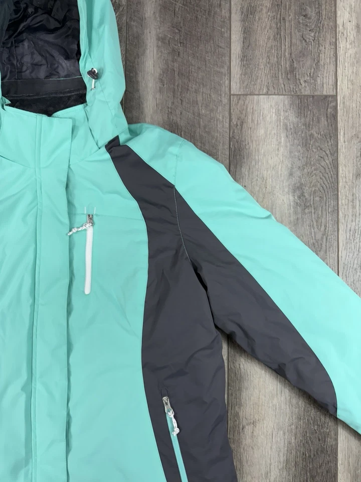 Free Country Teal/Grey 3 in 1 Shell Jacket NWT Size Large - Image 3 of 4